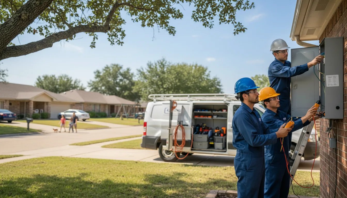 Certified electrician providing emergency electrical services in Camden, TX